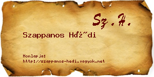 Szappanos Hédi névjegykártya